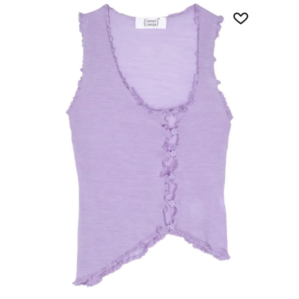 ✨ NWT CANNARI CONCEPT Asymmetric Merino Wool Tank Top ✨